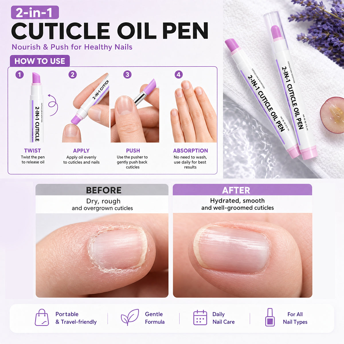 NailNourish™ Precision Cuticle Care Pen
