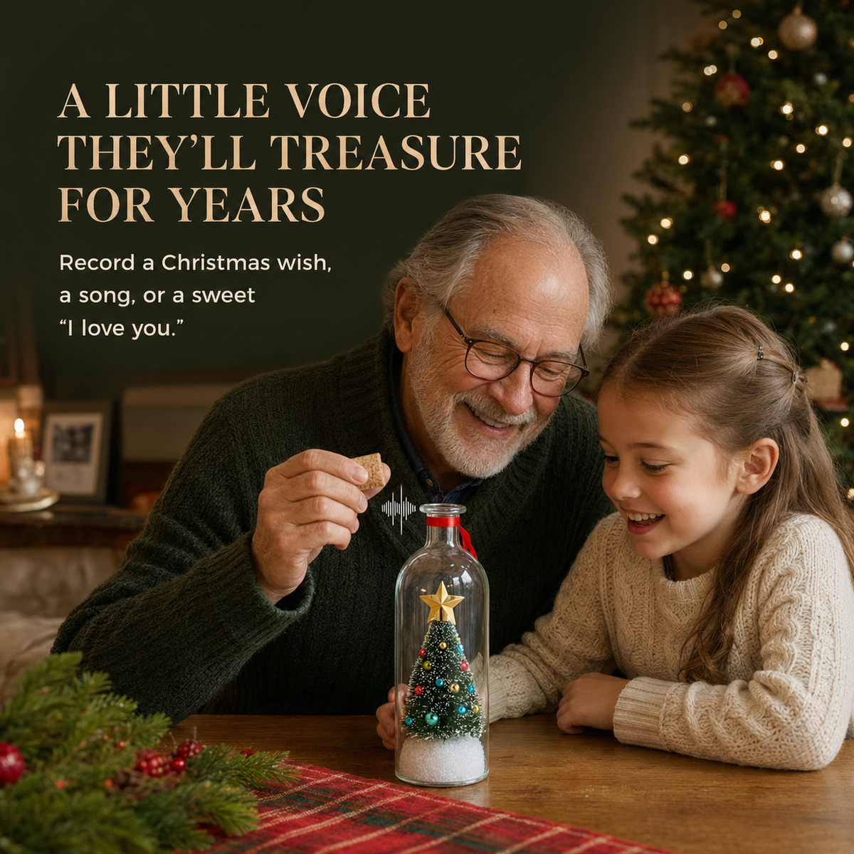 MerryMemo™ Recordable Christmas Tree Keepsake