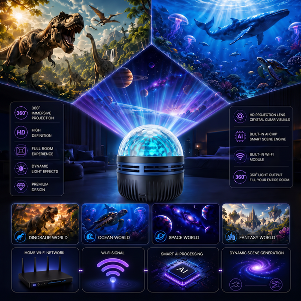 CosmoSphere™ 360° Dynamic Galaxy Sky Projector