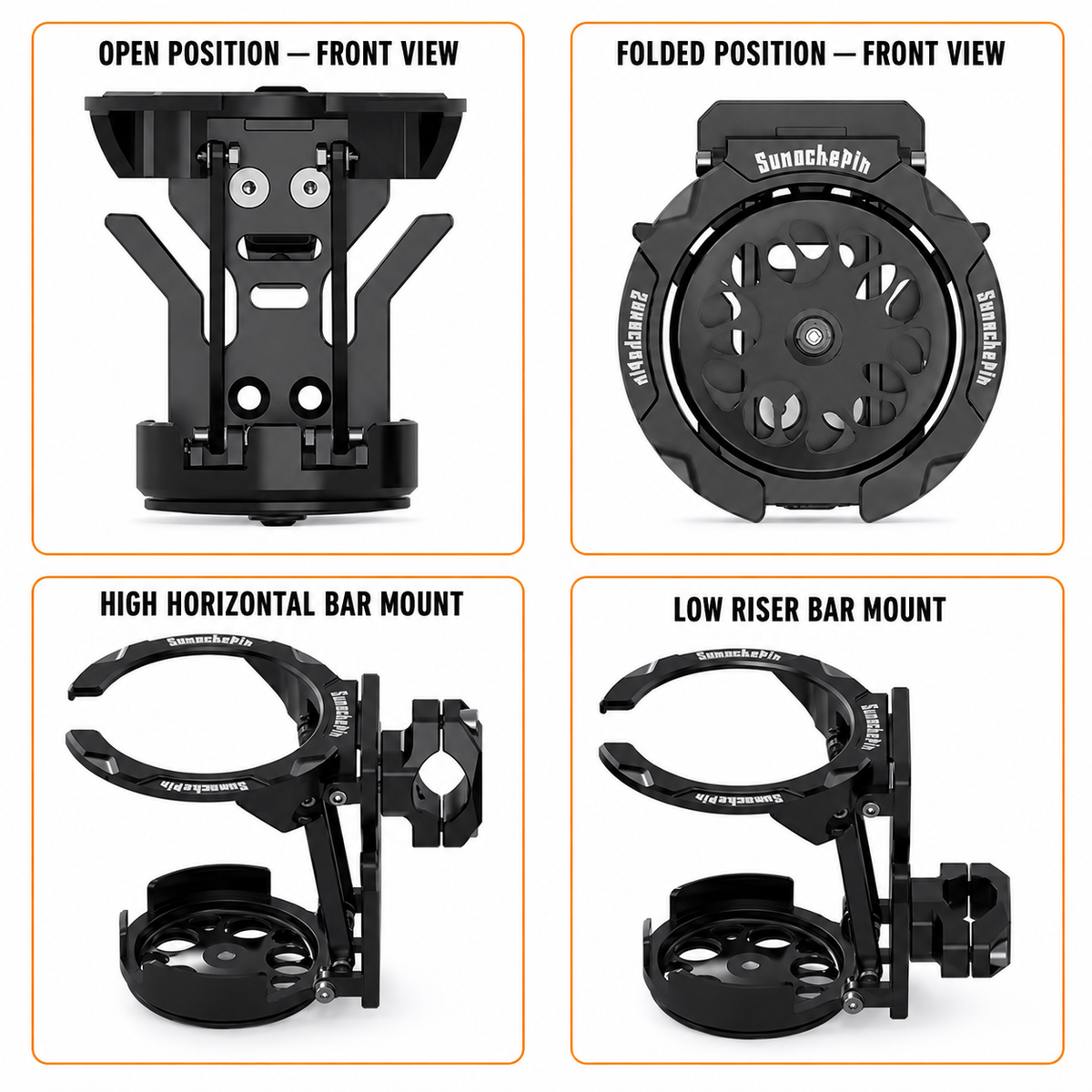 MotoGrip™ Foldable Motorcycle Drink Holder