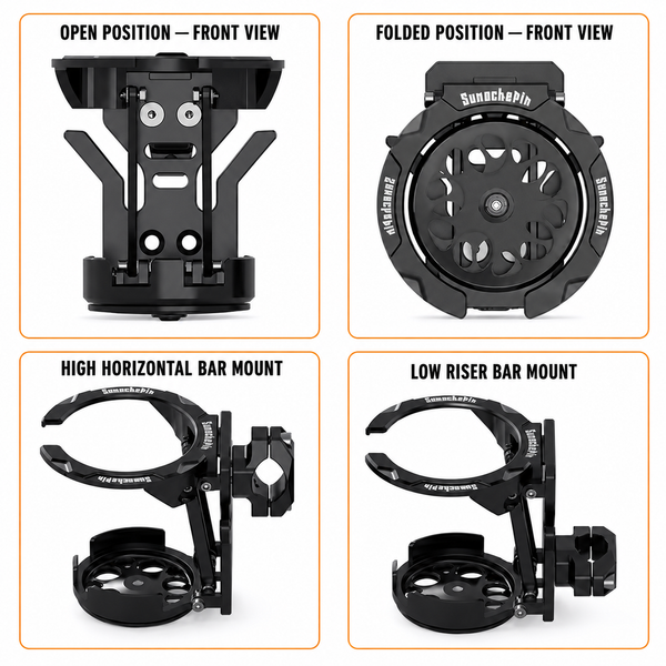 MotoGrip™ Foldable Motorcycle Drink Holder