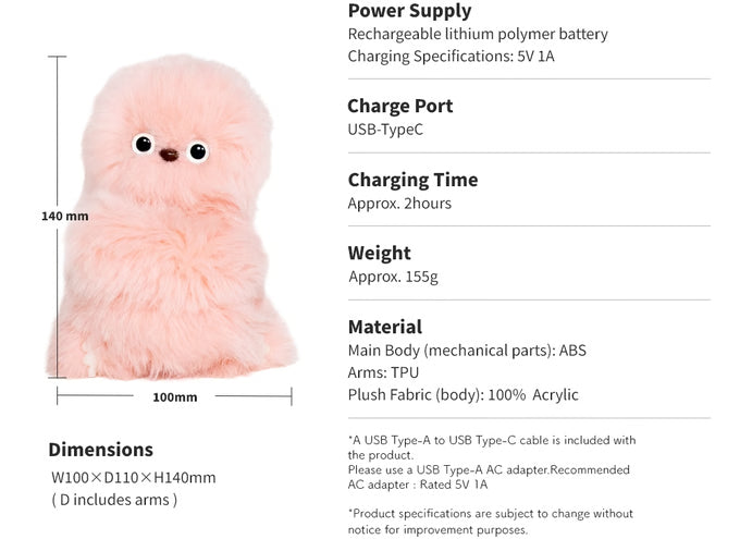 Mirumi Interactive Owl Companion Robot