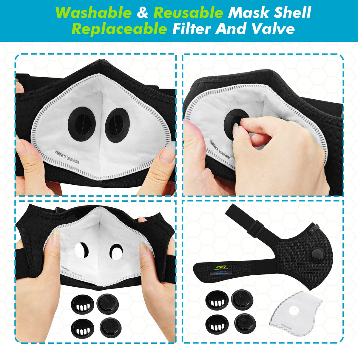 RespiGuard Pro™ Reusable Dust Protection Mask