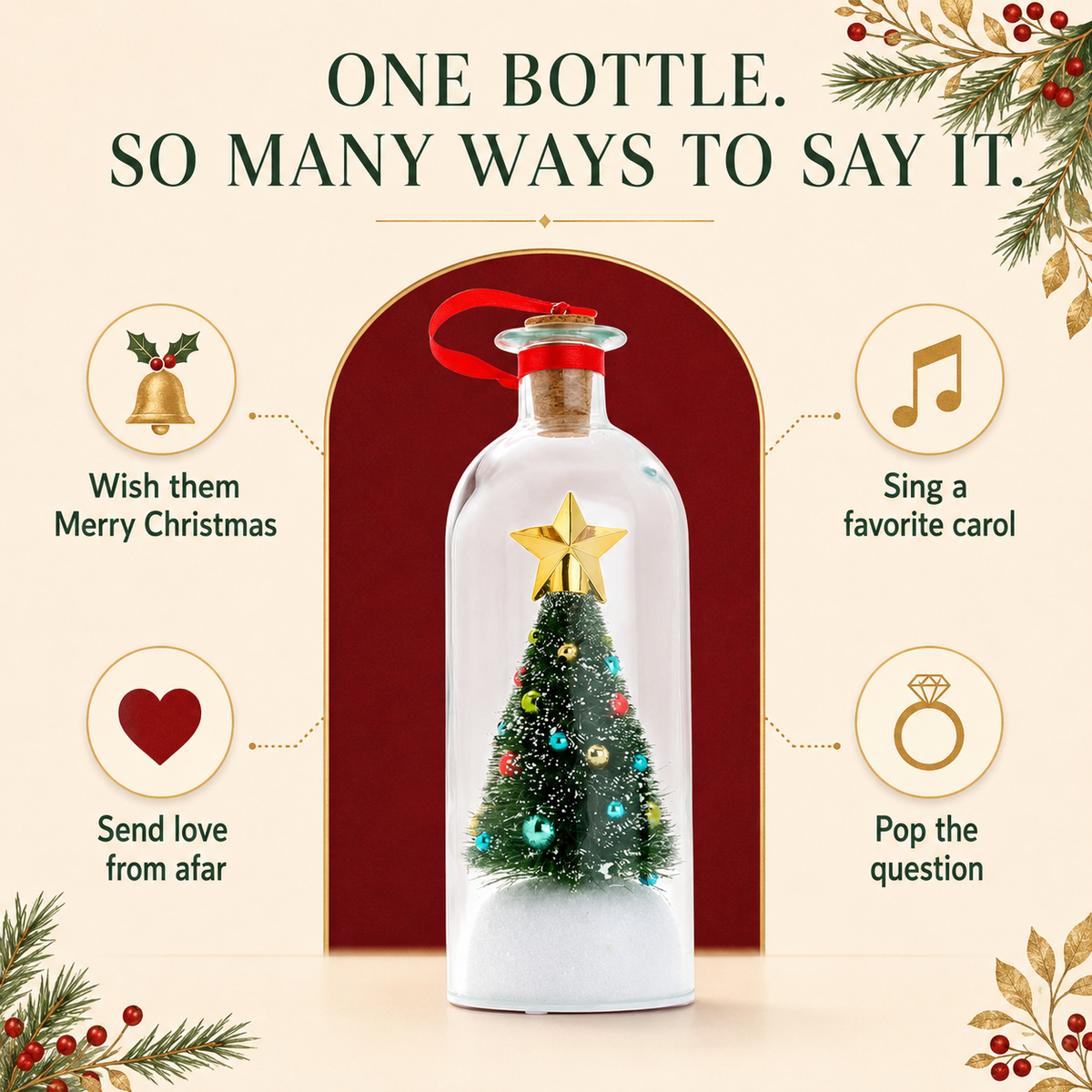 MerryMemo™ Recordable Christmas Tree Keepsake