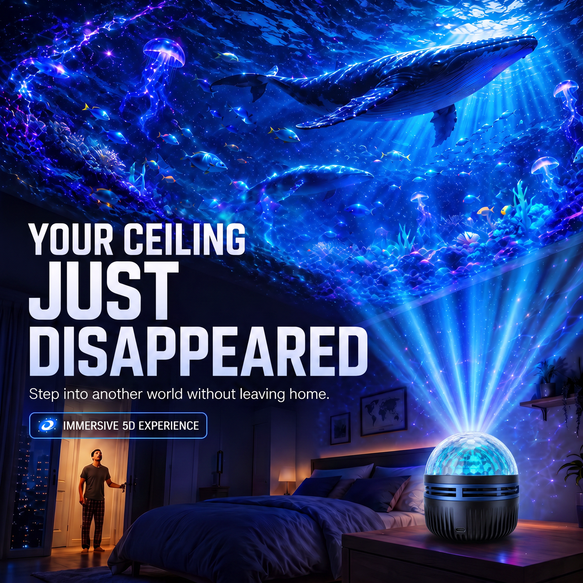 CosmoSphere™ 360° Dynamic Galaxy Sky Projector