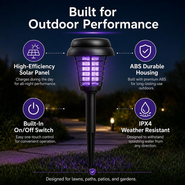 2-in-1 Solar Bug Zapper & Garden Light