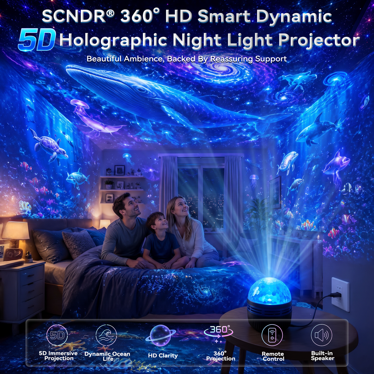 CosmoSphere™ 360° Dynamic Galaxy Sky Projector