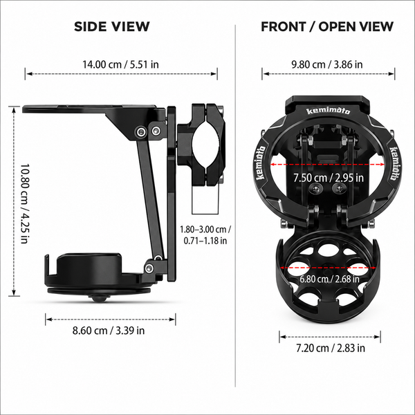 MotoGrip™ Foldable Motorcycle Drink Holder