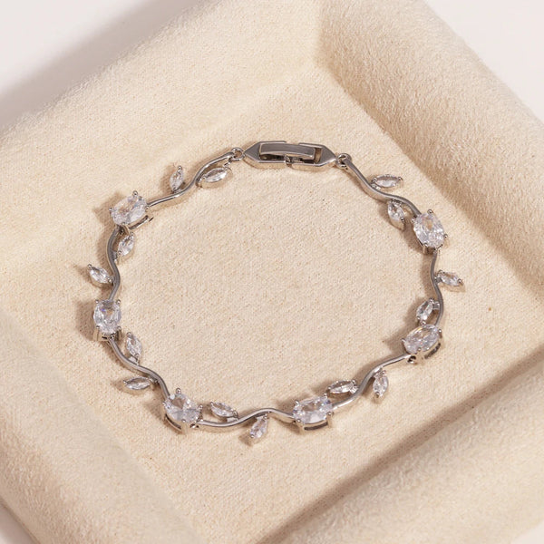 Rubivelle™ Crimson Crystal Vine Bracelet