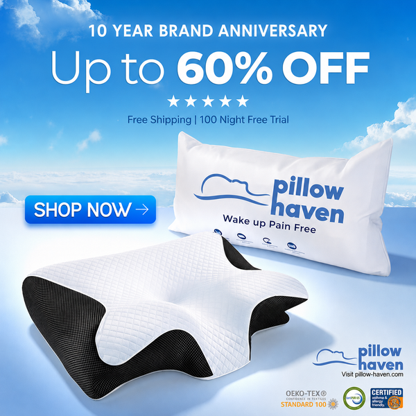 Snore Relief Pillow Helps Reduce Snoring Naturally