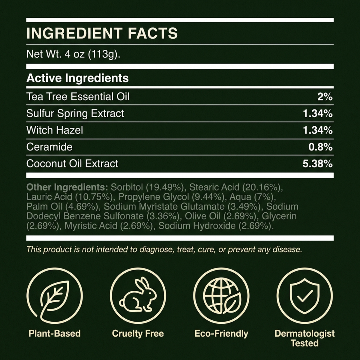 Ironbark Tea Tree Antifungal Bar – Clears Fungal Infection and Skin Balance from the Root