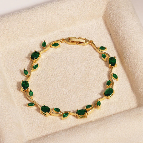 Rubivelle™ Crimson Crystal Vine Bracelet