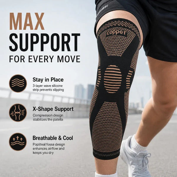 Extended Knee Compression Sleeve – Stay Secure Through Every Movement