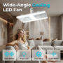 2-in-1 LED Ceiling Fan Light – Dual Cooling, Ultra Bright, Tool-Free Install