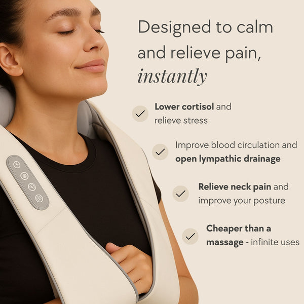 NeckRelief™ Deep-Kneading Neck & Shoulder Massager