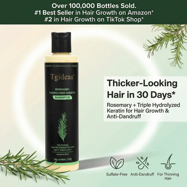 Tgideas® | Rosemary Shampoo | Hair Growth & Anti-Dandruff Scalp Treatment