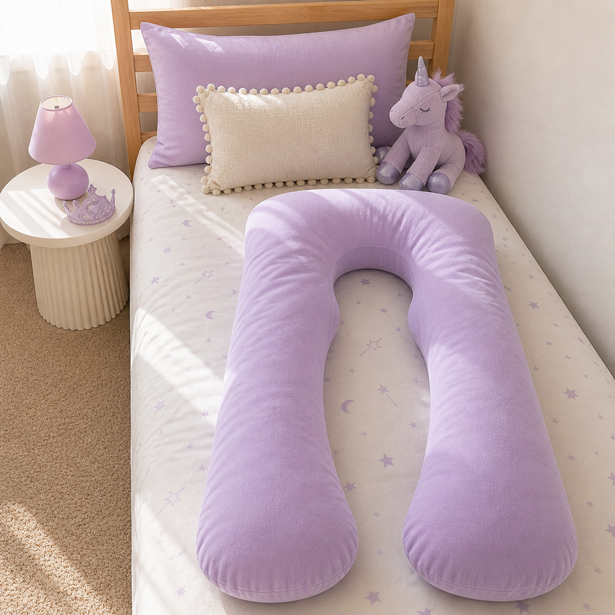 DreamNest™ Full-Body Comfort Pillow for Kids