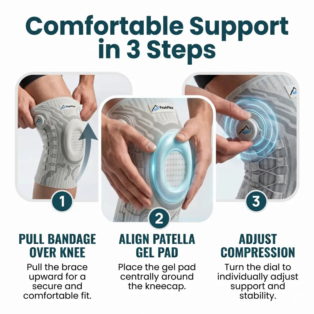 KneeFlex™ Adjustable Compression Support Sleeve