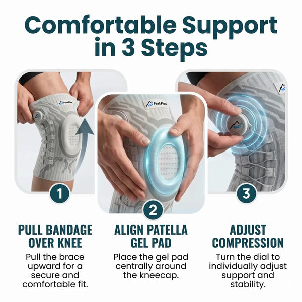 KneeFlex™ Adjustable Compression Support Sleeve