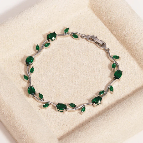 Rubivelle™ Crimson Crystal Vine Bracelet