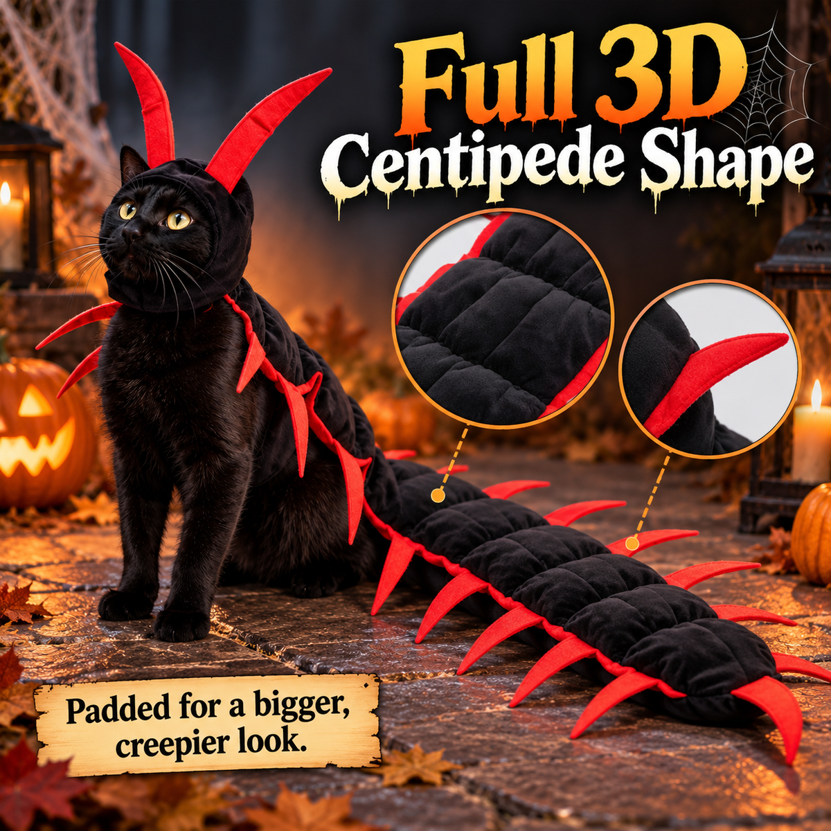CreepPaws™ 3D Crawling Centipede Pet Costume