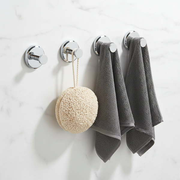Gripora™ Heavy-Duty Suction Utility Hooks – 4 Pack