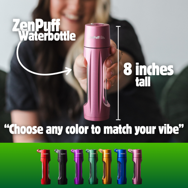 ZenPuff Premium Water Bottle Keeps Drinks Pure Everywhere