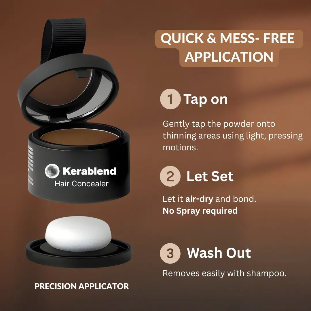 1+1 FREE | Kerablend™ Mineral Hair Concealer | Instant Confidence in 60 Seconds