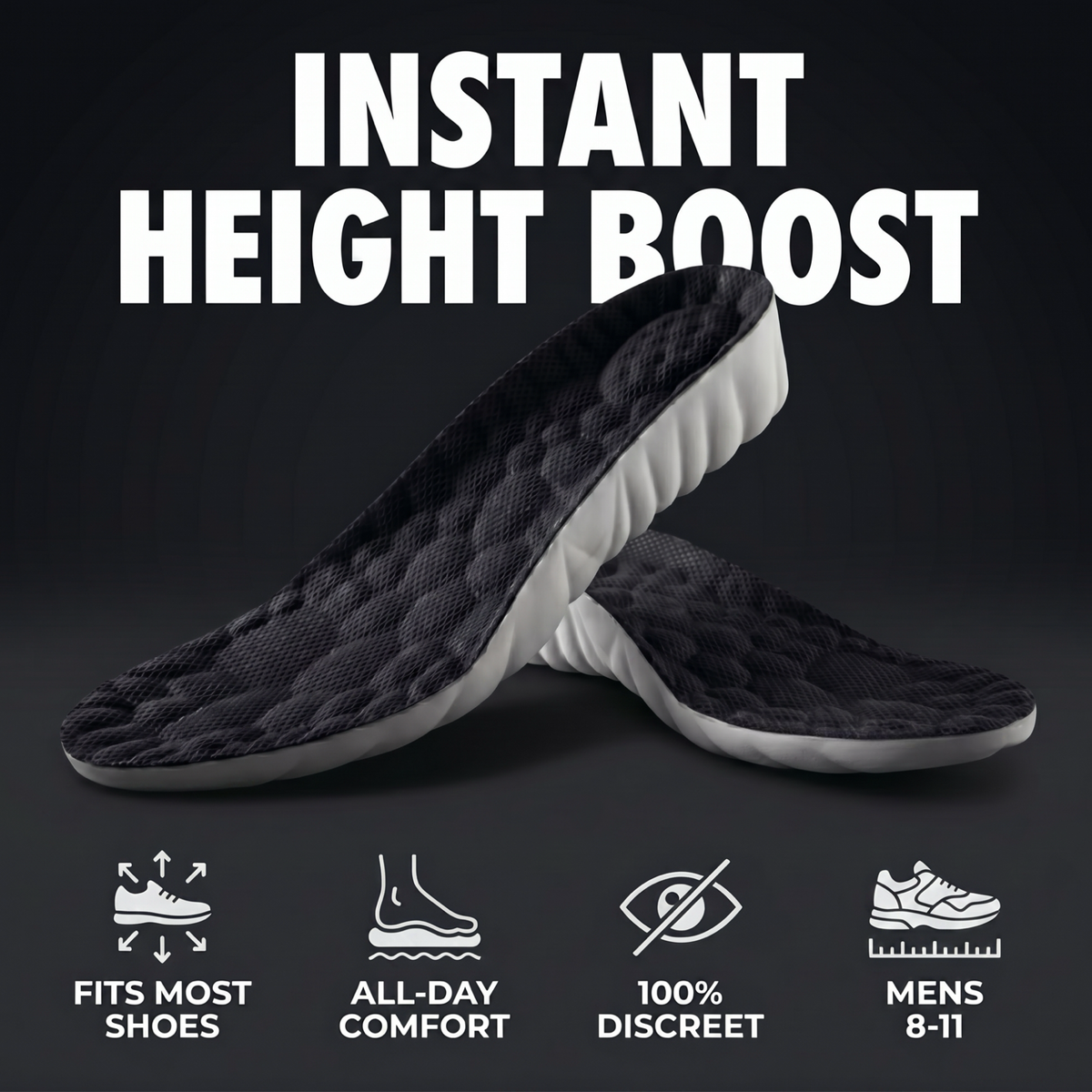 ElevateStep™ Invisible Height Boost Insoles