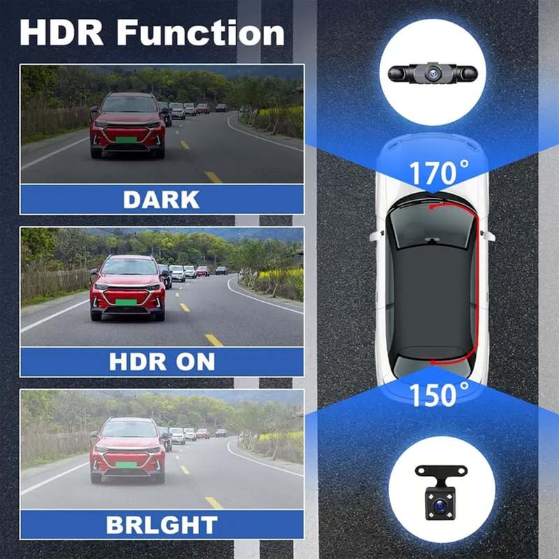Full View Dashcam System Captures Every Driving Angle