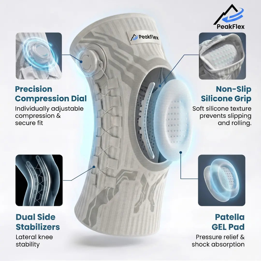 KneeFlex™ Adjustable Compression Support Sleeve
