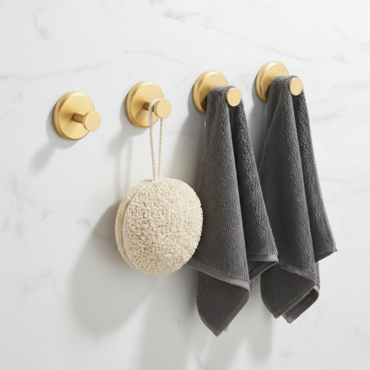 Gripora™ Heavy-Duty Suction Utility Hooks – 4 Pack