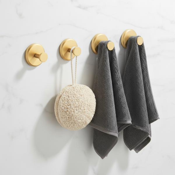 Gripora™ Heavy-Duty Suction Utility Hooks – 4 Pack