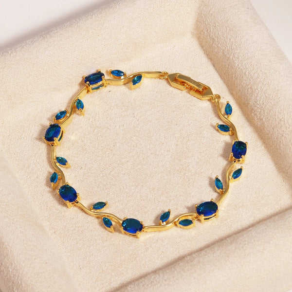Rubivelle™ Crimson Crystal Vine Bracelet