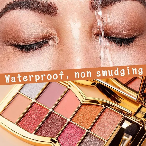 lusailstore | 10 Colors Sparkle Shimmer Eyeshadow Palette