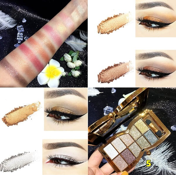 lusailstore | 10 Colors Sparkle Shimmer Eyeshadow Palette