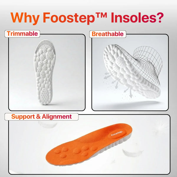 Foostep™ Instant Pain Relief Insoles – Walk Comfortably With Lasting Support