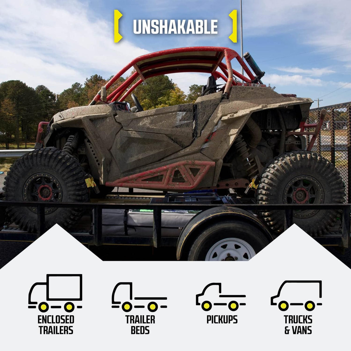 CargoClutch™ - Secure Heavy Loads Fast with Tangle-Free Automatic Straps