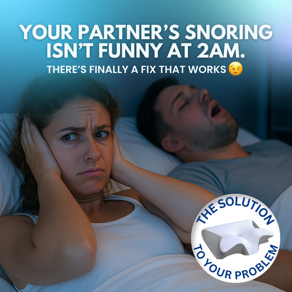 Snore Relief Pillow Helps Reduce Snoring Naturally