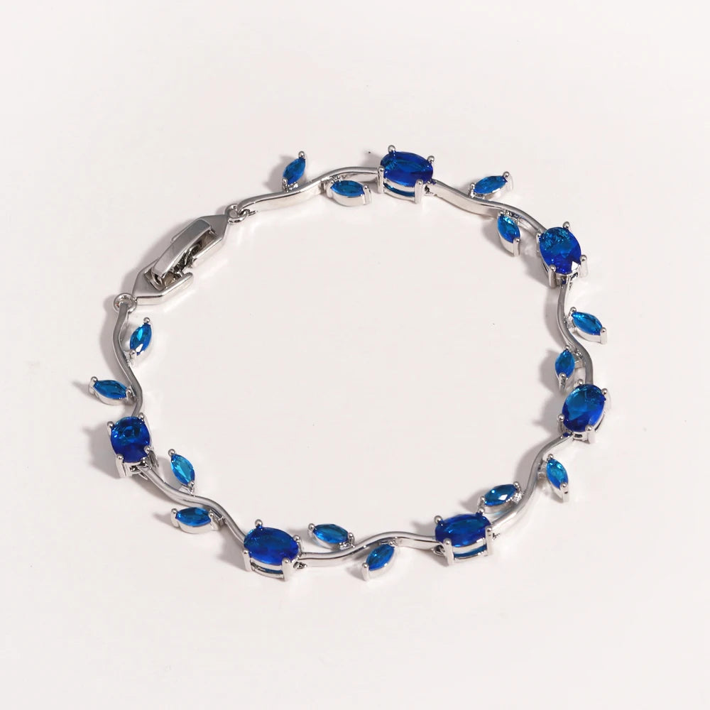 Rubivelle™ Crimson Crystal Vine Bracelet