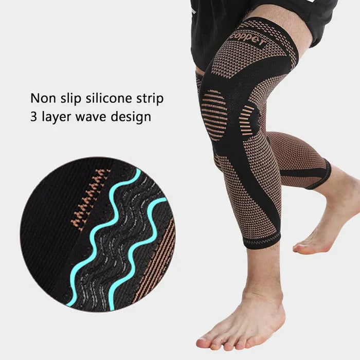 Extended Knee Compression Sleeve – Stay Secure Through Every Movement