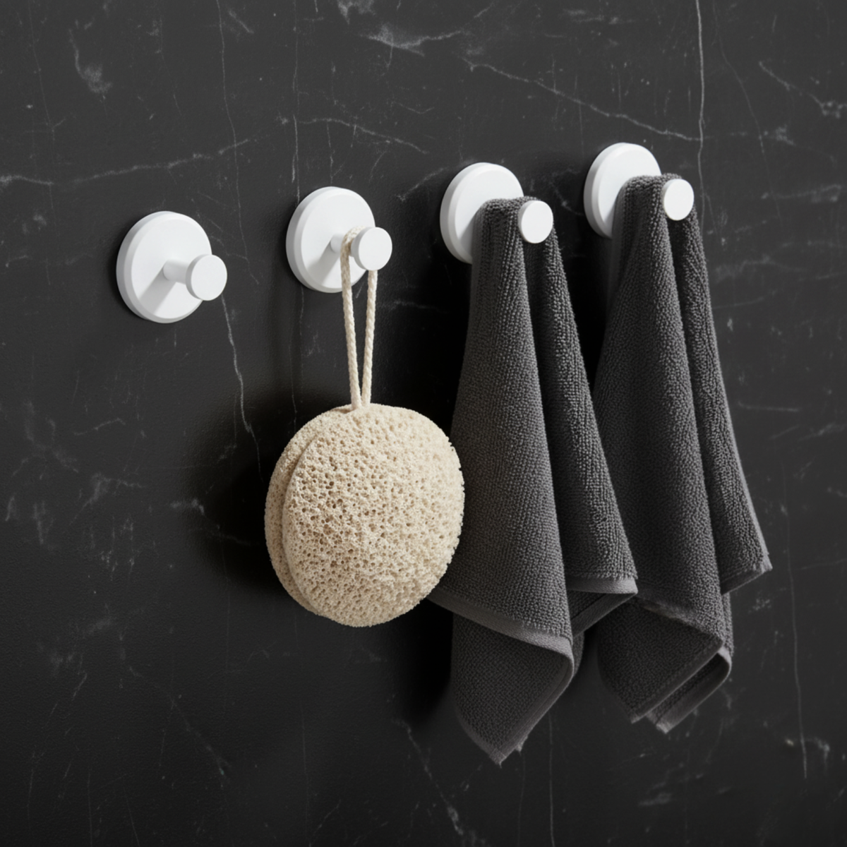 Gripora™ Heavy-Duty Suction Utility Hooks – 4 Pack