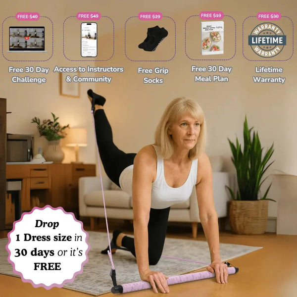 Stretched Fusion™ Pilates Bar – Tone Faster With Guided Home Workouts