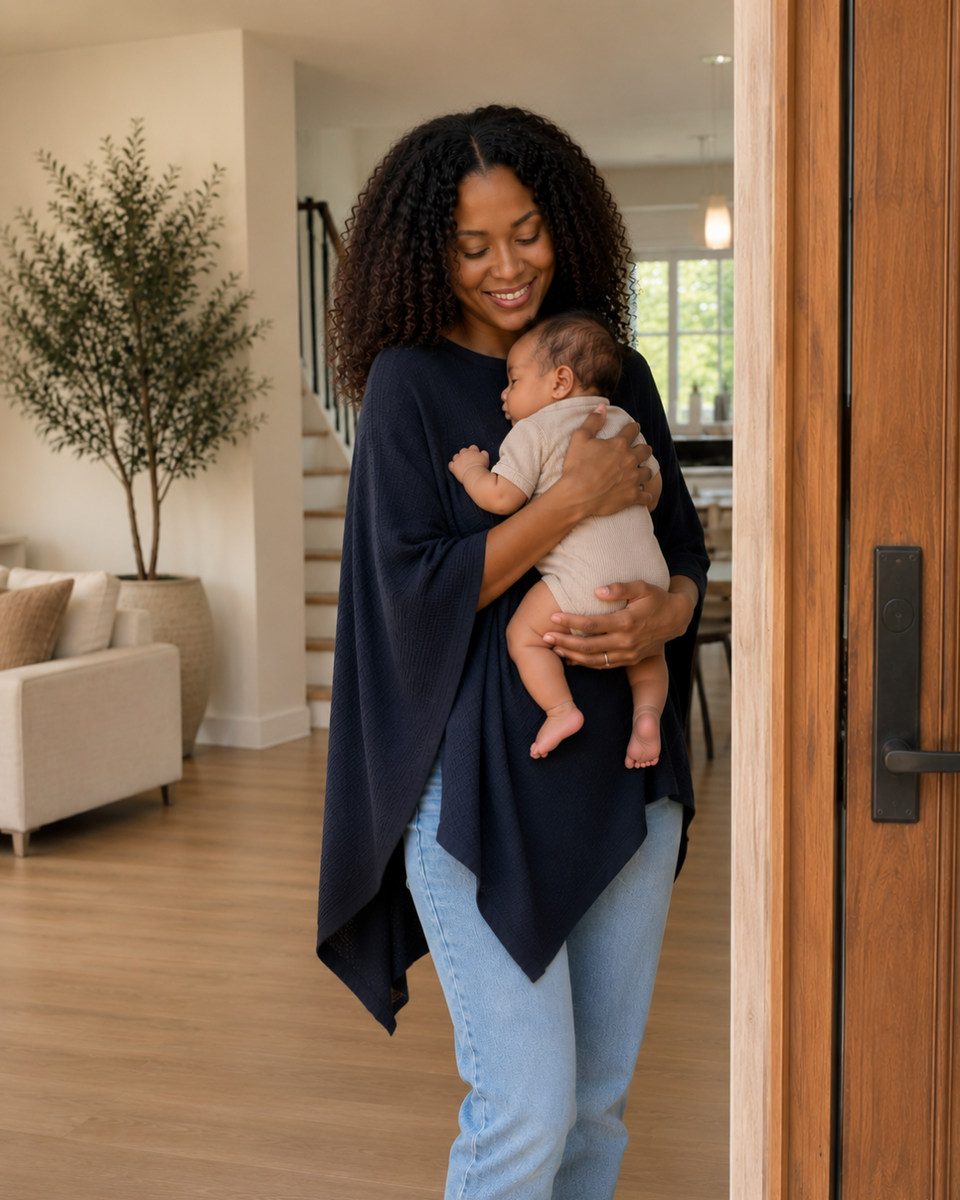 Pure Cotton Nursing Cover Ensures Comfortable Private Feeding