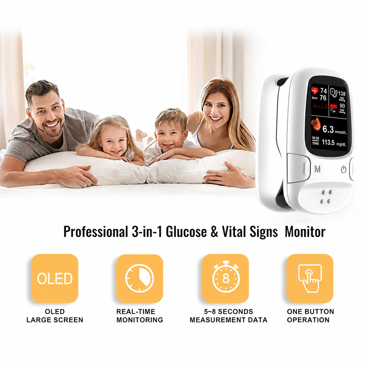 VitaTrack™ All-in-One Health Monitoring Device