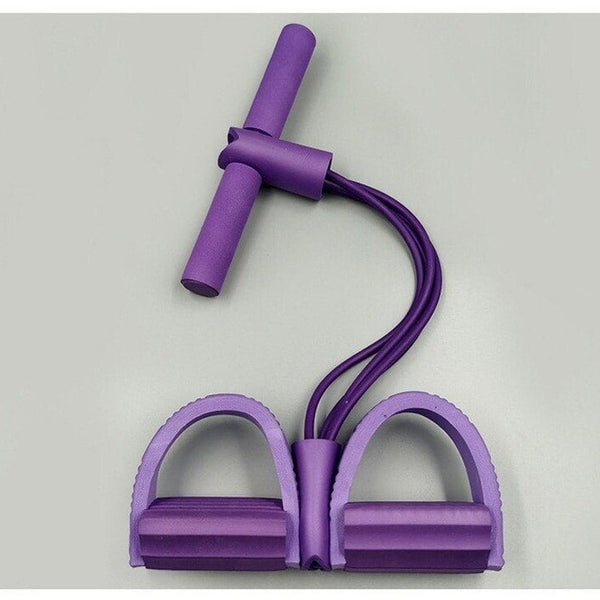 21 Fitness Resistance Bands-4 Tube Pedal Ankle Puller
