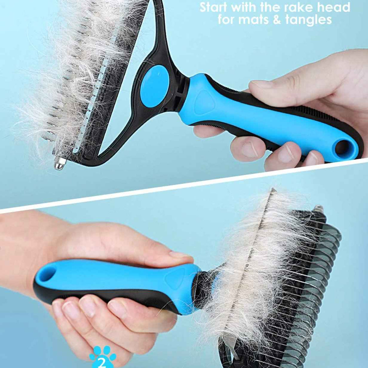 1+1 Free | Professional Pet Grooming Tool Removes Mats and Shedding