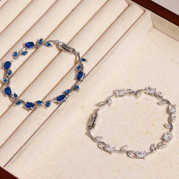 Rubivelle™ Crimson Crystal Vine Bracelet