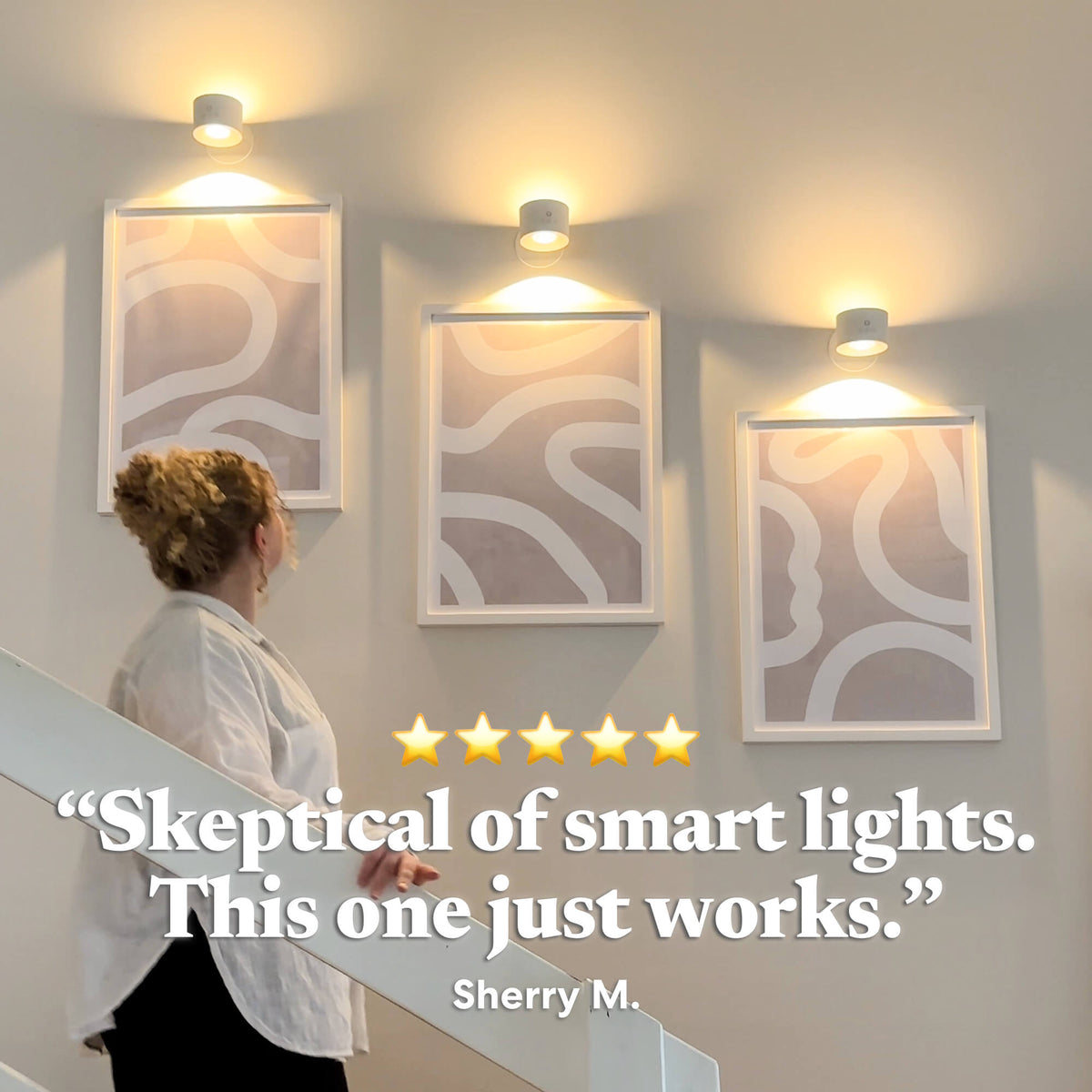 LumaHalo™ Wireless Smart Accent Wall Light
