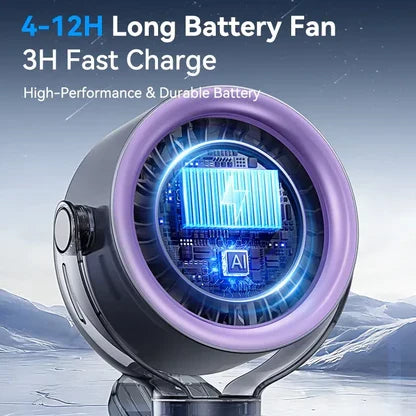 BreezeVolt™ Turbo Rechargeable Mini Cooling Fan